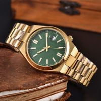 Montre mécanique entièrement automatique de haute qualité, best-seller, mouvement premium, affichage de la date, bracelet en acier inoxydable, verre en cristal
