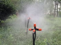 Buse de brumisation réglable en plastique de 1/2 pouce pour l'irrigation de jardin, micro-asperseur atomiseur avec 5 buses