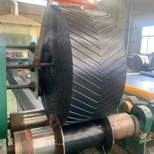Bande transporteuse à motif surélevé en forme de <span class=keywords><strong>V</strong></span> EP <span class=keywords><strong>NN</strong></span> nouveau matériau Standard pour les mines de transport de gravier de sable - Product Image 4