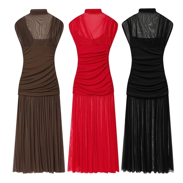 Women Tailored Patchwork Dresses Elegant Women Ladies Short Sleeve O Neck Dresses