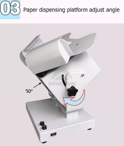 Máquina de acabado de papel Máquina de vibración de alta velocidad vertical de escritorio Elimina los desechos de papel de soplado estático - Product Image 4