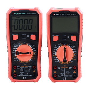 Multimètre numérique Victor VC890D True RMS 1000V 20A avec sélection automatique et test de condensateurs - Product Image 1