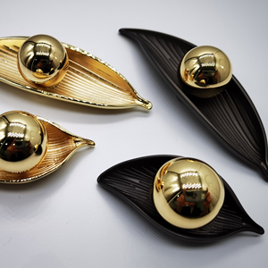 Modern brushed Nickel Gold Black Stainless Steel Furniture Pulls Kitchen Cabinet Handles
