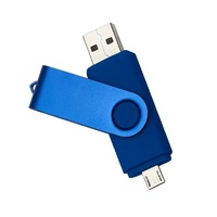 Memoria USB 2.0 Metálica Giratoria de 2GB-128GB con Logotipo Personalizado, Alta Velocidad 3.0