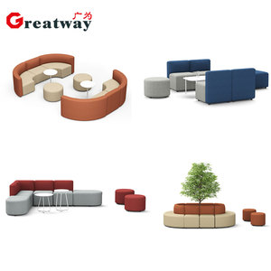 Muebles de Oficina Modernos de Buena Calidad, Sofá Reclinable en Oferta, Sofá de Oficina de 2, <span class=keywords><strong>3</strong></span> y 5 Plazas, Conjunto de Sofás Modulares de Cuero para Recepción de Oficina - Product Image 3