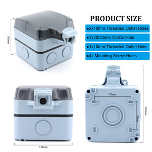 Presa Elettrica da Esterno Impermeabile IP66 50A 125V/250V con Coperchio per <span class=keywords><strong>Giardino</strong></span> e Uso Interno - Product Image 2