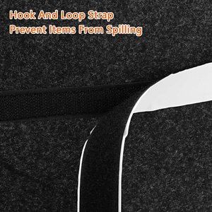 Dark Gray Foldable Car Boot Organizer <b>Storage</b> <b>Bag</b> Non Slip 3D Interior Tool Holder for Auto Trunk - Product Image 5