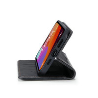 Étui portefeuille magnétique en cuir PU avec porte-cartes pour iPhone 14, protection antichoc RFID, design professionnel