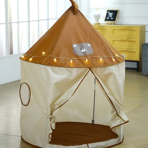 Tente de jeu intérieure pour enfants en tissu Oxford, style <span class=keywords><strong>yourte</strong></span> indienne, avec motif petit ours, pour garçons et filles, vente en gros transfrontalière - Product Image 2
