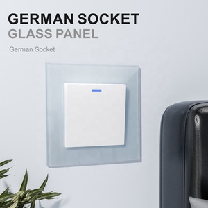 Ổ cắm và thiết bị chuyển mạch Euro tiêu chuẩn 1 Gang 1 cách 2 cách chuyển đổi với chỉ số Led điện EU tường chuyển đổi ánh sáng - Product Image 4