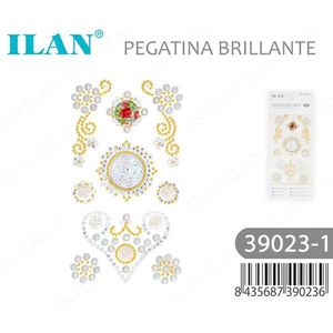 Adesivi con Strass Scintillanti ILAN 39023-1, Gemme Decorative Adesive per Artigianato e Moda - Product Image 1