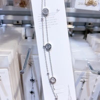 Bracelet en fer double couche avec zircon, non ternissant, bijoux faits à la main, cadeau unisexe