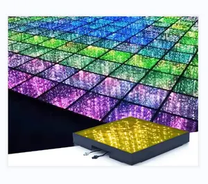 Luzes led para palco de dança na China, piso magnético para exibição de vídeo em Guangzhou, painel de telas de azulejos, pista de dança 3D