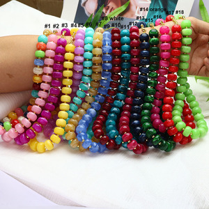 NA1042 Collana Choker Boho Grande e Vistosa con Perline Acriliche Multicolore Arcobaleno per Donne - Product Image 1
