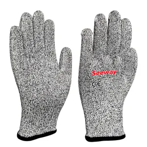 Seeway Customized EN388 ANSI Certified Anti Cuts Gloves Guantes Anti Corte Guantes De Seguridad Industrial