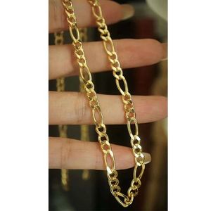 สร้อยคอทองคำแท้ 18K ลายฟิกาโร่ หนา 3 มม. ยี่ห้อซินฟลาย รุ่น AU750 สำหรับผู้หญิง คุณภาพสูง สามารถนำไปจำนำได้ ผลิตในอิตาลี - Product Image 5