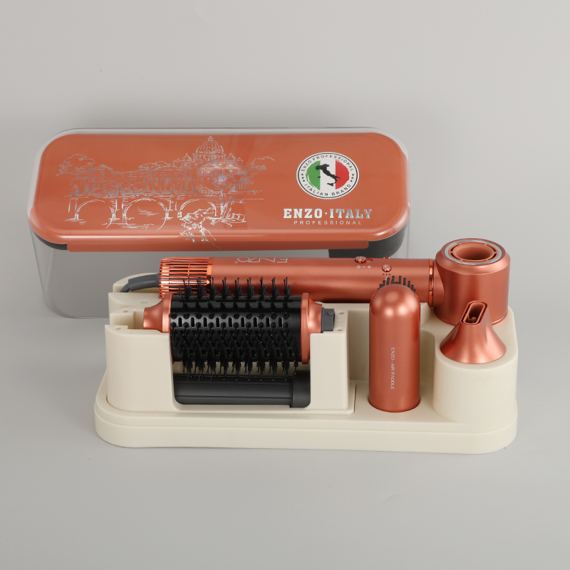 ENZO EN-4133-4 Leather Box Hair Styler 6 in 1 - Professional