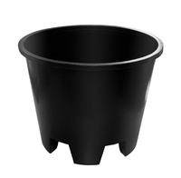Pot Tanaman Horyard Heavy Duty 25L dari Plastik PP, Warna Hitam, untuk Blueberry dan Bunga, Ramah Lingkungan, Biodegradable, Dapat Digunakan Kembali, dan Dapat Dipasang di Dinding