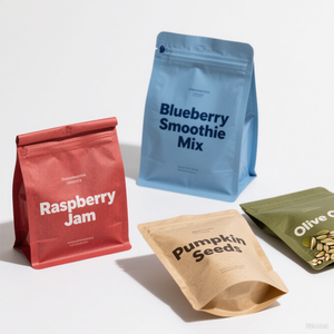 Hochwertige, individuell bedruckte, biologisch abbaubare Beutel für Salz, Snacks, Gewürze, Nüsse und Lebensmittelverpackungen aus Mylar. - Product Image 4