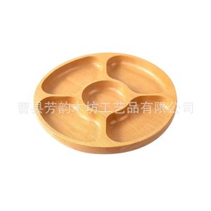 Bandeja de Servir de Madera de Acacia con Compartimentos para Frutas, Nueces y Bocadillos, Uso Doméstico Multifuncional - Product Image 2
