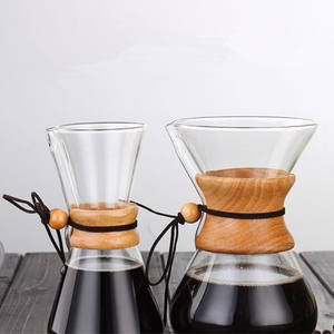 Verser sur l'ensemble pot de serveur de café avec <span class=keywords><strong>filtre</strong></span> goutte à goutte en verre élégant goutteur de café <span class=keywords><strong>carafe</strong></span> en verre pour voyage Camping ensembles de café et de thé - Product Image 2