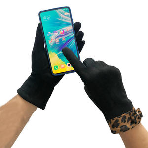 Bayanlar için toptan kış rüzgar geçirmez kadife sürüş eldiven düz şık dokunmatik açık bisiklet kullanımı - Product Image 1