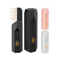 Brûleur d'encens électrique 3 couleurs personnalisable Chargement USB Bukhoor Oud Diffuseur pour cheveux