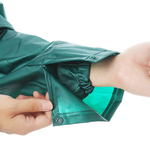 Conjunto de Impermeable y Pantalones de Lluvia de Estilo Transfronterizo, Verde Azul Marino, Unisex, para Ciclismo, Cortavientos, Diseño Dividido y Engrosado - Product Image 4