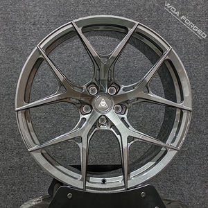 Jantes en alliage personnalisées WOA Forged HF5 Silver Gloss Black pour Volkswagen <span class=keywords><strong>Golf</strong></span> <span class=keywords><strong>GTI</strong></span> MK4 MK5 MK7 - Product Image 1