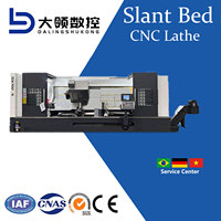 DL TCK700DY Tour CNC de haute précision, fraiseuse horizontale automatique à banc incliné, 4 axes, grande axe Y, Fanuc, usage intensif