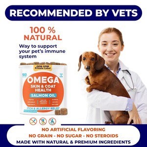 Premium minyak Salmon Liar murni untuk anjing kucing kaya Omega hewan peliharaan alami suplemen Liquid - Skin Coat Care dukungan bersama - Product Image 4