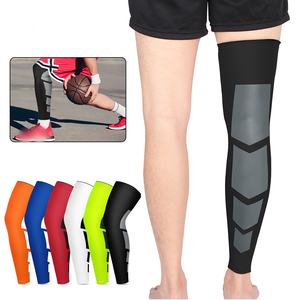 Mangas de compresión para piernas al por mayor, leggings elásticos alargados, soporte deportivo para rodilla, baloncesto, fútbol - Product Image 2