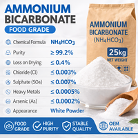 Bicarbonate d'ammonium de haute pureté, additif alimentaire pour la poudre à lever, les biscuits, les craquelins, la pâte frite et la pâtisserie