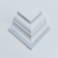 Nuevo Diseño de Iluminación, Luces de Doble Cara de 70 mm x 95 mm, Perfil LED de Aluminio Extruido para Esquinas de Techo