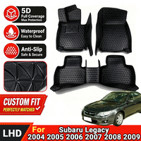 Neue 5D Faltbare Verschleißfeste Rundum-Autofußmatten Maßgefertigt für Subaru Legacy 2004 2005 2006 2007 2008 2009