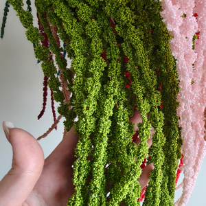 Plante artificielle suspendue en mousse d'amarante pour la décoration de plafond de salle de mariage, arrangement floral - Product Image 3