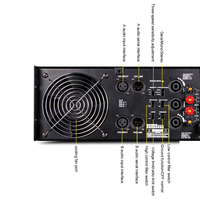 CA20 3U profesyonel güç amplifikatörü 2ch 1500W sahne performansı için konser konferans KTV parti KTV Impedance empedans Metal