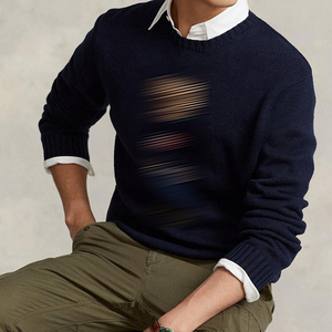 Suéter Clásico TIANCHEN para Hombre, con Bordado de Oso <span class=keywords><strong>RL</strong></span>, Estilo Americano, Cuello Redondo, Tejido Casual de Alta Calidad # <span class=keywords><strong>RL</strong></span>-055 - Product Image 2