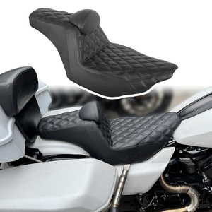 Cojín de asiento de motocicleta de alta calidad con respaldo pequeño para Harley Touring Road Street Glide <span class=keywords><strong>CVO</strong></span> 2023,5-2025 - Product Image 1