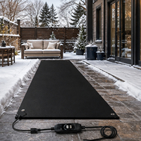 Tapis chauffant durable en caoutchouc et graphène pour la fonte de la neige, pour l'élimination de la glace en extérieur en hiver, sans prise, antidérapant, vitesse de 3 pouces par heure