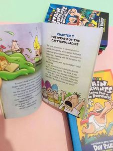 Baru tiba 14 buah/set celana dalam kapten warna penuh halus kertas komik Dav gambar Pilkey buku komik untuk anak-anak - Product Image 6