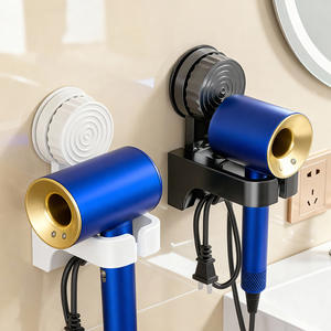 ที่ยึดไดร์เป่าผมแบบติดผนังรูปทรงสี่เหลี่ยมผืนผ้า ทนทาน สำหรับห้องน้ำและผลิตภัณฑ์อิเล็กทรอนิกส์ - Product Image 2