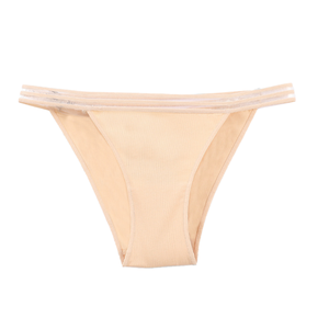 Culottes string taille basse pour femmes, super absorbantes, motif uni, tricotées, 100 % coton, vente en gros - Product Image 4