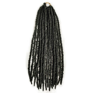 Pelo de ganchillo postizo estilo Afro, postizo de pelo sintético liso, postizos lisos, sedosos, postizos - Product Image 2