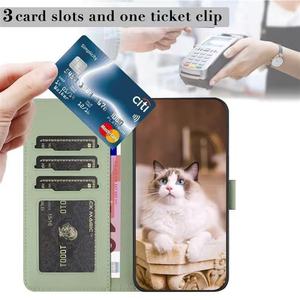 Étui de téléphone à rabat en cuir à motif chat anti-chute, fermeture magnétique avec <span class=keywords><strong>coque</strong></span> intérieure <span class=keywords><strong>antichoc</strong></span> pour <span class=keywords><strong>iPhone</strong></span> 13/13 Pro/13 Pro Max - Product Image 4