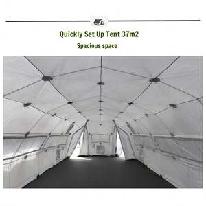 Tente de secours portable grand format en PVC avec structure en acier, monocouche, pour 20 personnes, imperméable, pour interventions d'urgence en cas de catastrophe - Vente flash - Product Image 4