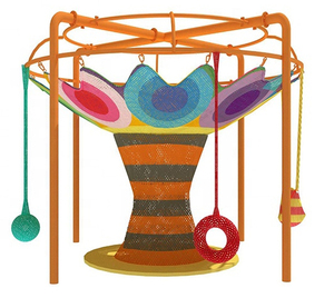 Phiêu Lưu Công Viên Giải Trí Sáng Tạo Rope Netting Sân Chơi Để Bán - Product Image 4