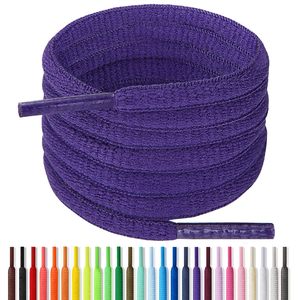 Lacets unisexes en polyester imprimés ovales épais et colorés avec embouts en plastique, longueur personnalisée pour chaussures décontractées et de sport - Product Image 4