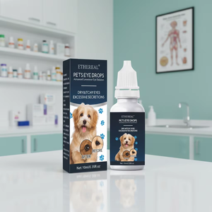 Gouttes oculaires pour animaux de compagnie, pour chats et chiens, antibactériennes, non toxiques, nettoyantes douces, ingrédient actif à 0%-5%, soulagent les démangeaisons oculaires, la stimulation des larmes - Product Image 3