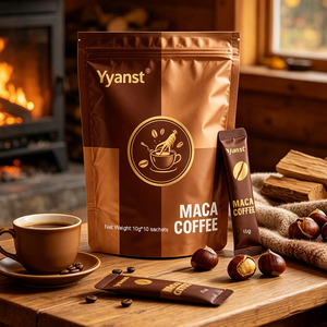 Café de Maca Natural Vital Boost, 10g*10 Sobres Individuales, Bolsa de Dos Tonos Marrón, Suministro al por Mayor con Etiqueta Privada OEM - Product Image 2